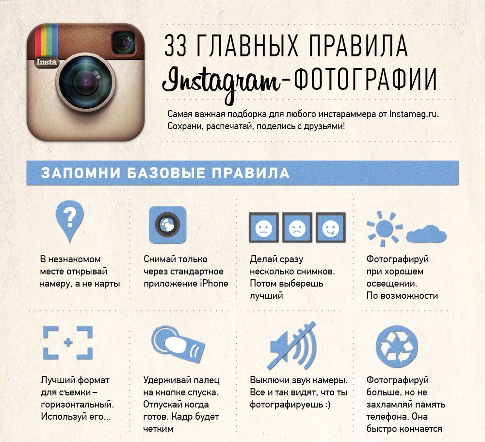 Как стать популярным в Instagram: инфографика